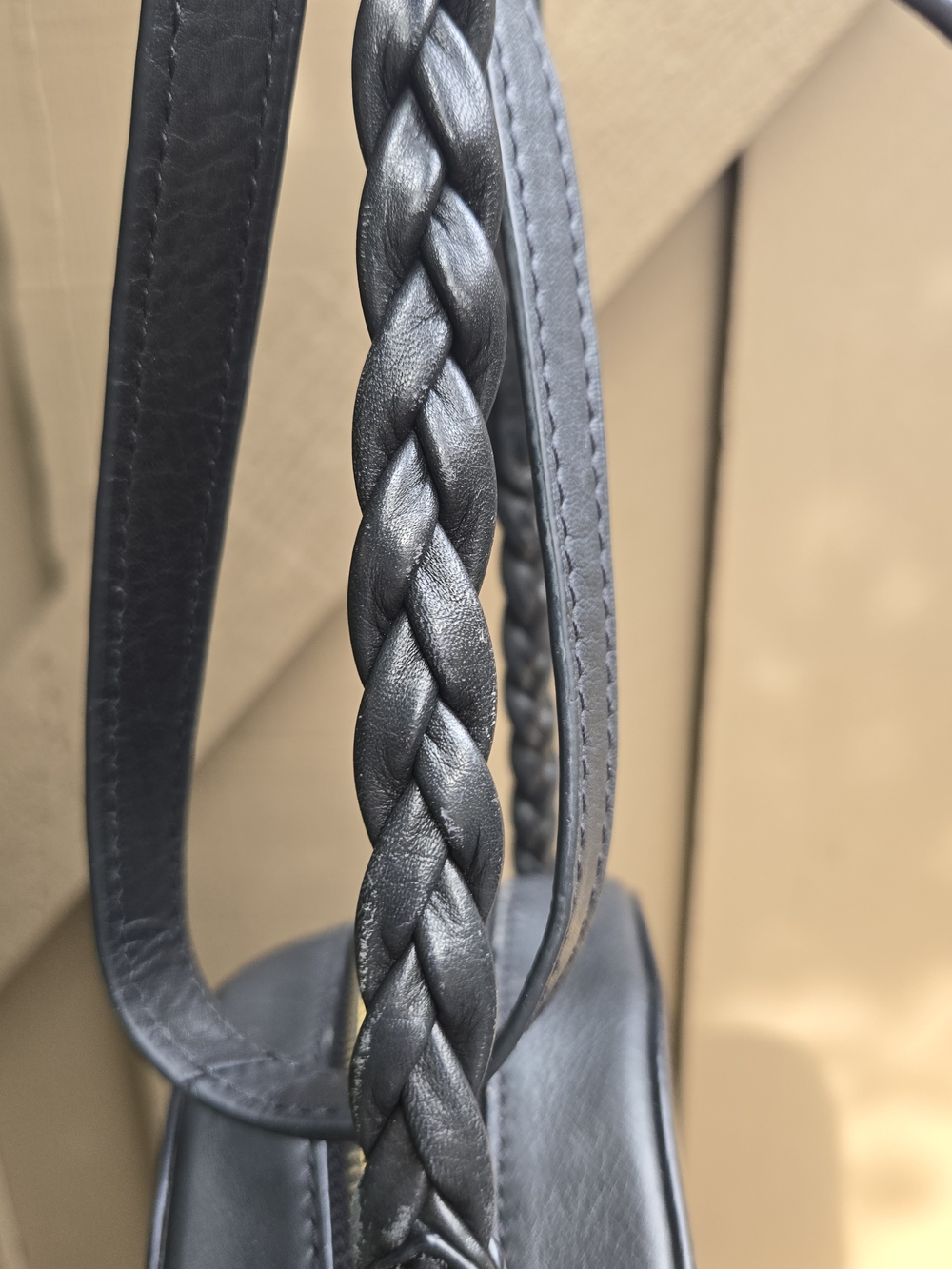 Rachel Roy Black Circle Round Vegan Leather Crossbody - Picture 8 of 15